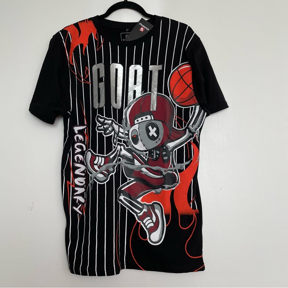 Southpole Men’s Goat Foil Basketball Tee Size Large